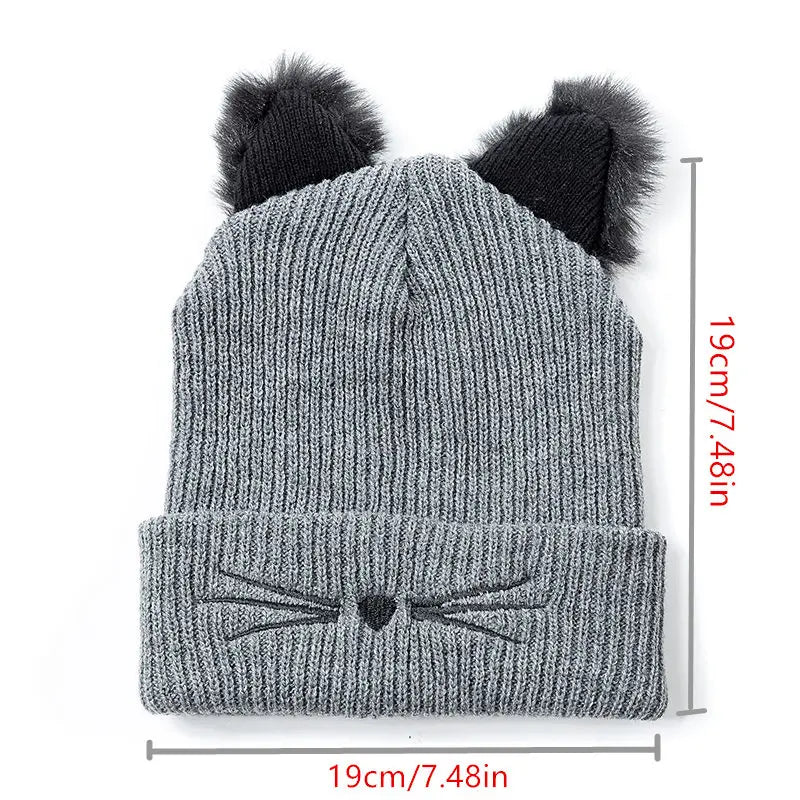 Cute Warm Cat Ear Beanie