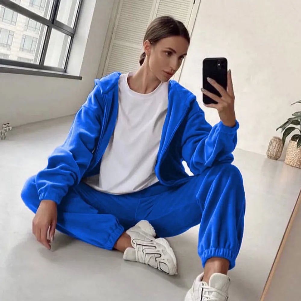 Womens Oversized 2 Piece Tracksuit