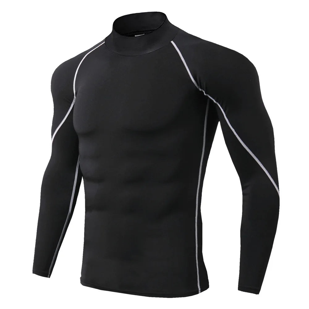 Flexible Long Sleeve Compressed Gym Shirt