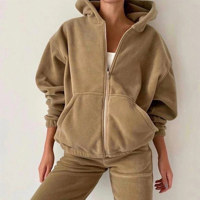 Womens Oversized 2 Piece Tracksuit