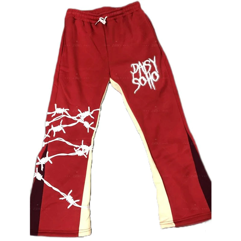 Y2K Print Hoodie-Pants