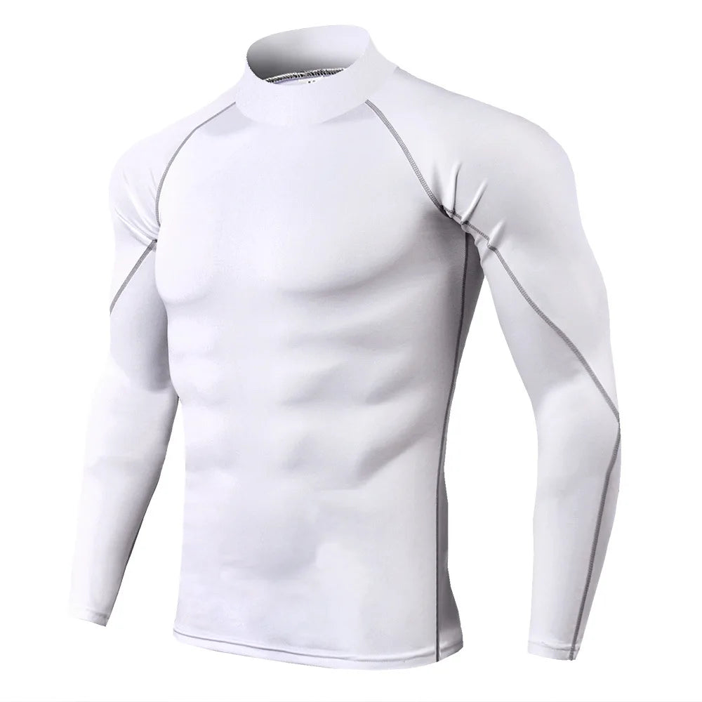 Flexible Long Sleeve Compressed Gym Shirt