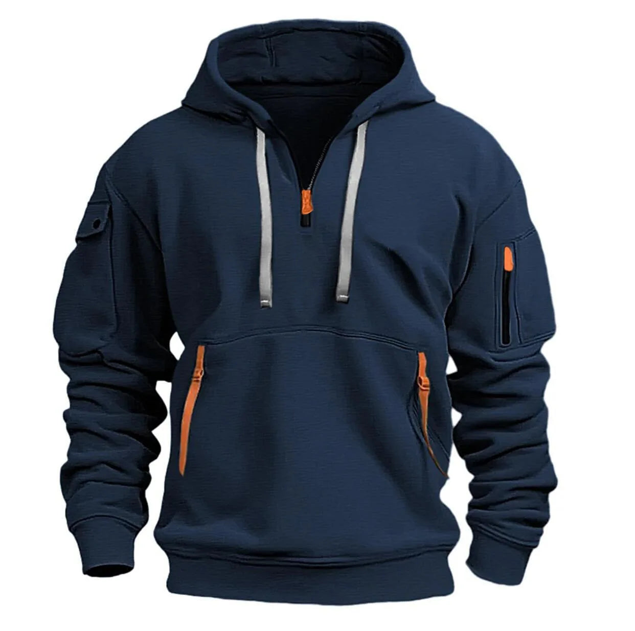 Multi Pocket Zipper Hoodie