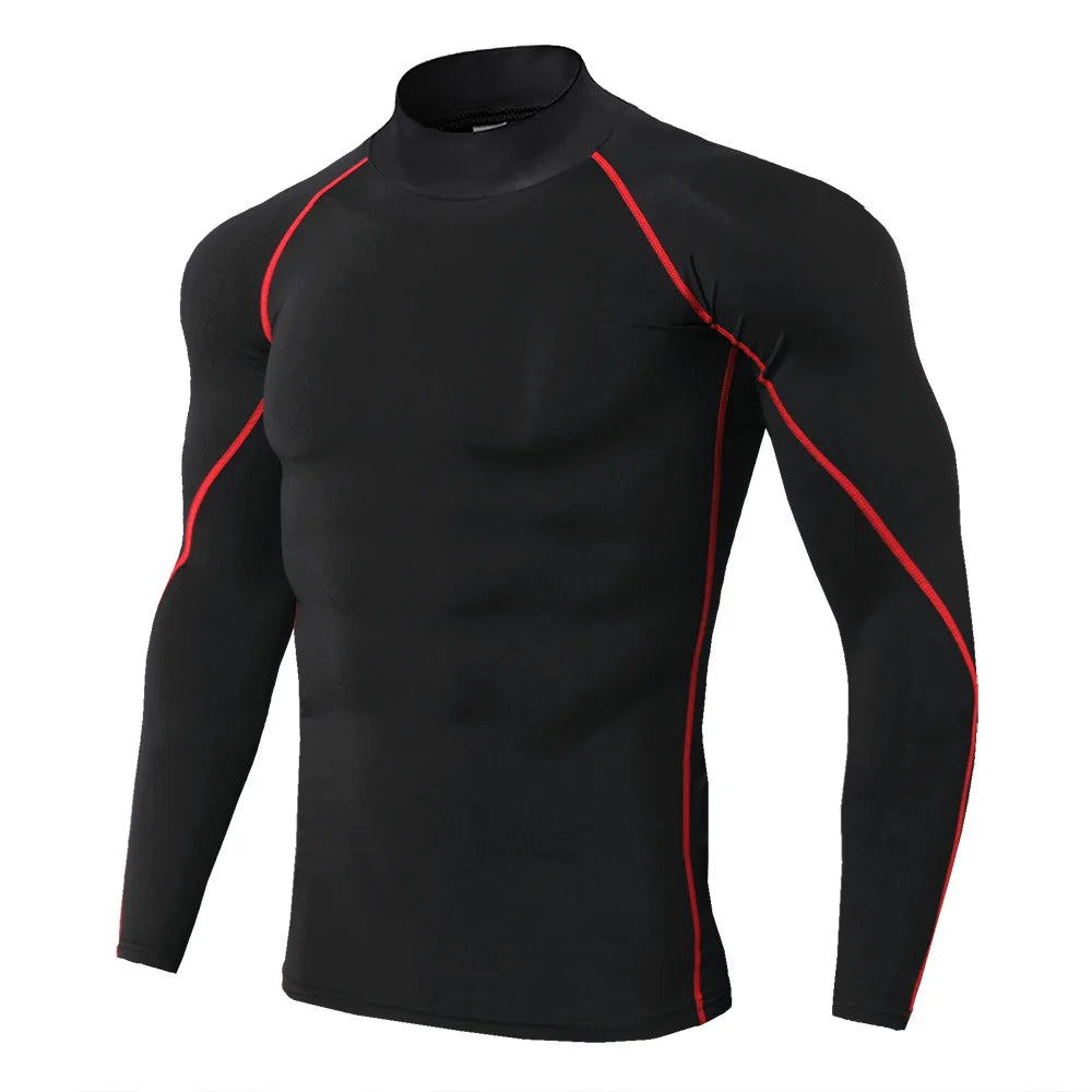 Flexible Long Sleeve Compressed Gym Shirt