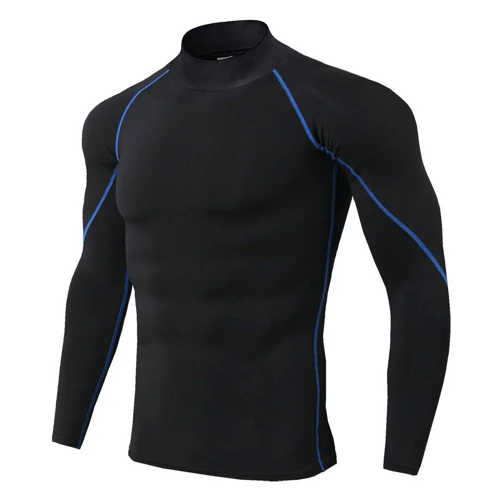 Flexible Long Sleeve Compressed Gym Shirt