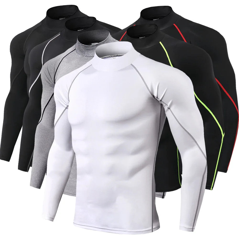 Flexible Long Sleeve Compressed Gym Shirt