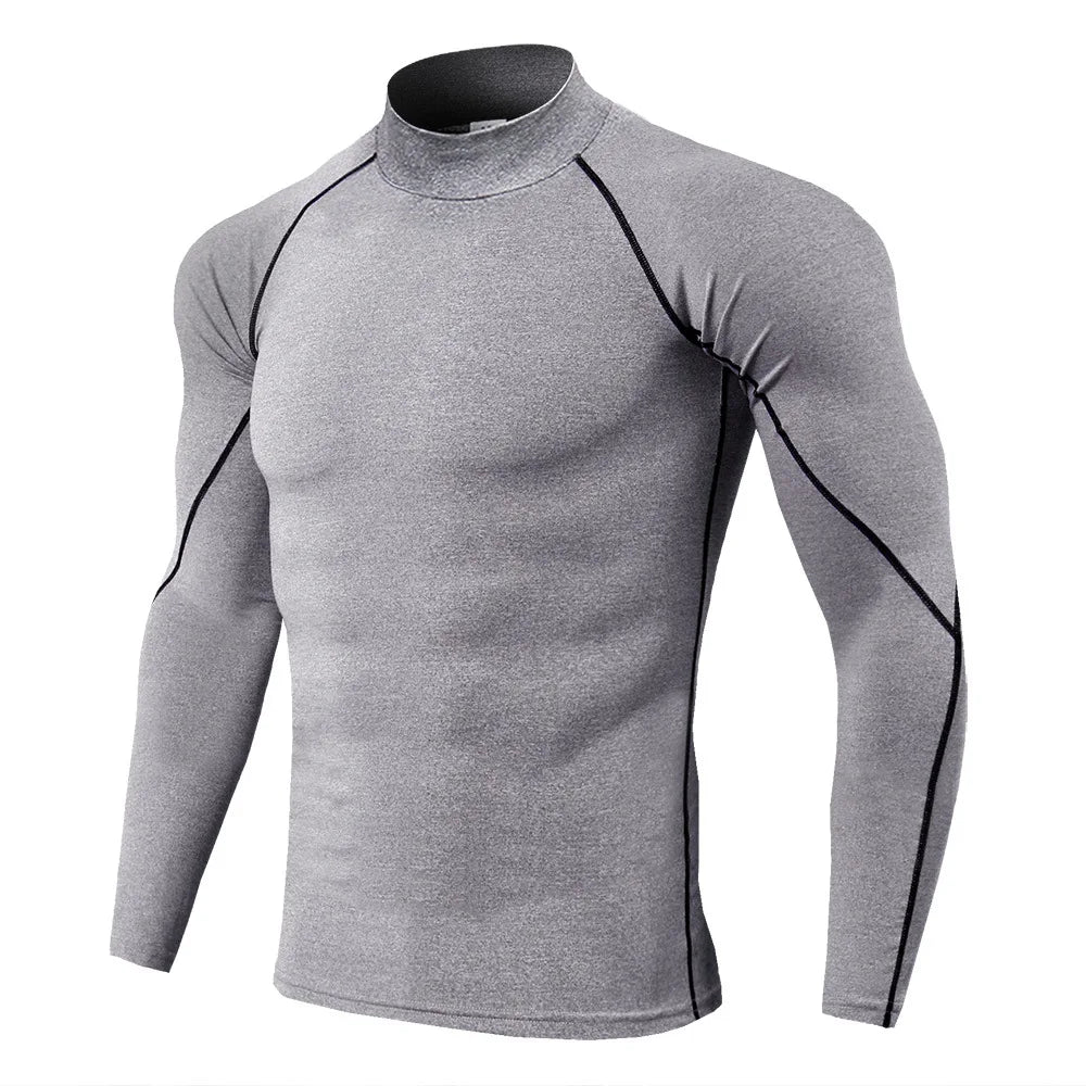 Flexible Long Sleeve Compressed Gym Shirt