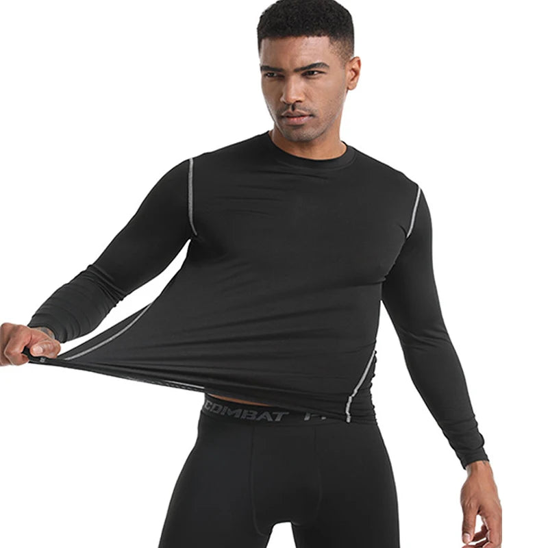 Longe Sleeve Compressed Gym Shirt