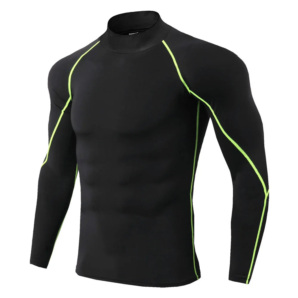 Flexible Long Sleeve Compressed Gym Shirt